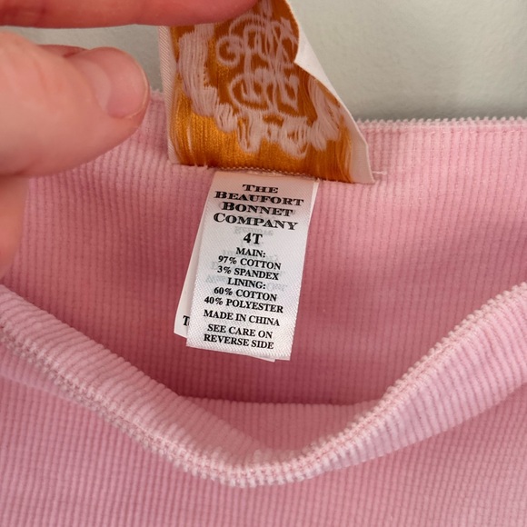 Pink Ruffled Kids Overalls - Picture 5 of 5